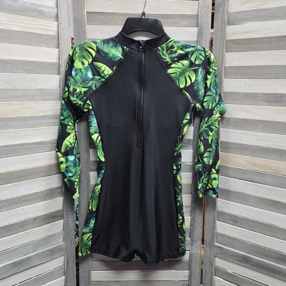Rash Guard Long Sleeve One Piece Swimsuit UV Sun Protection Swimwear | Small - Picture 11 of 11